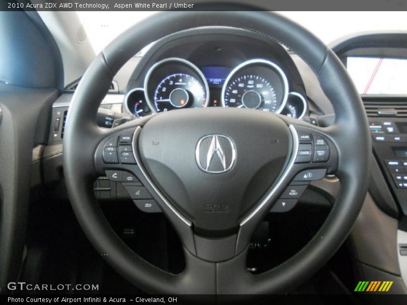  2010 ZDX AWD Technology Steering Wheel