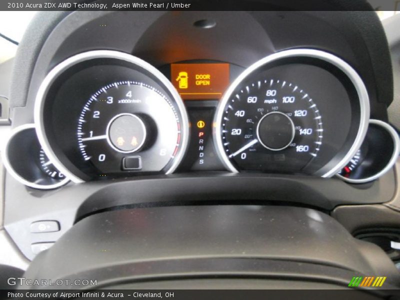  2010 ZDX AWD Technology AWD Technology Gauges
