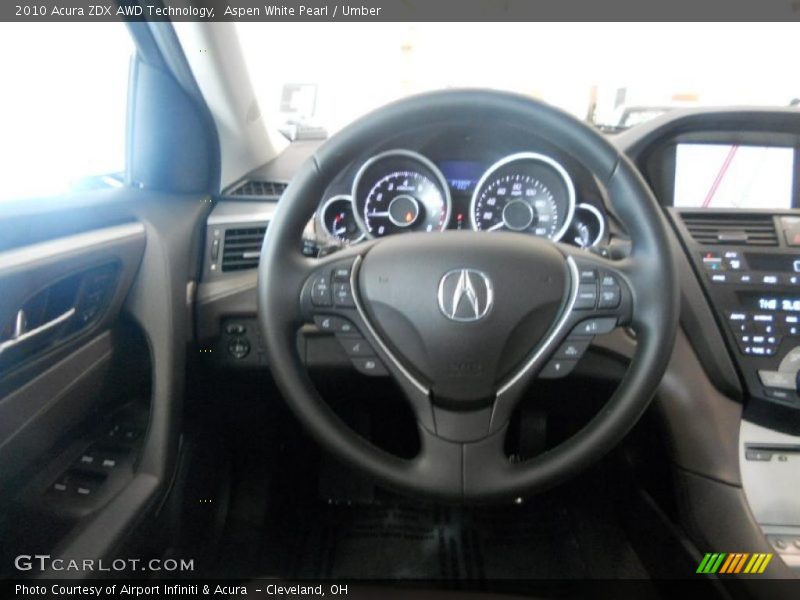  2010 ZDX AWD Technology Steering Wheel