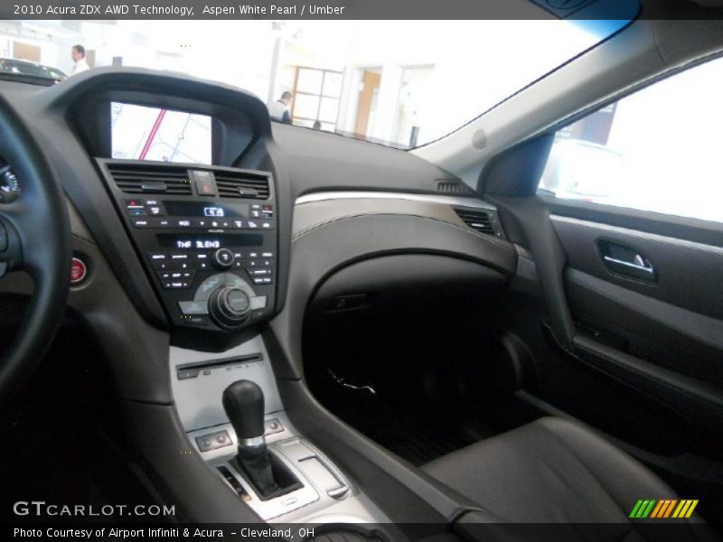 Aspen White Pearl / Umber 2010 Acura ZDX AWD Technology