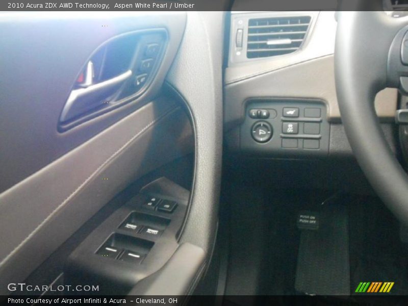 Aspen White Pearl / Umber 2010 Acura ZDX AWD Technology