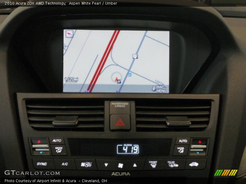 Navigation of 2010 ZDX AWD Technology
