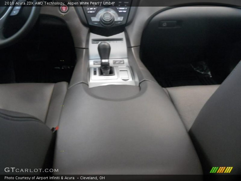 Aspen White Pearl / Umber 2010 Acura ZDX AWD Technology