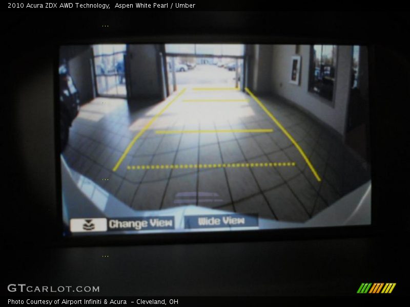 Aspen White Pearl / Umber 2010 Acura ZDX AWD Technology