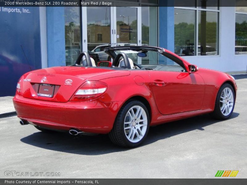 Mars Red / Beige 2008 Mercedes-Benz SLK 280 Roadster