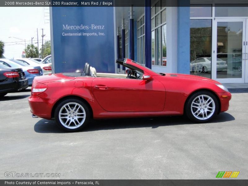 Mars Red / Beige 2008 Mercedes-Benz SLK 280 Roadster