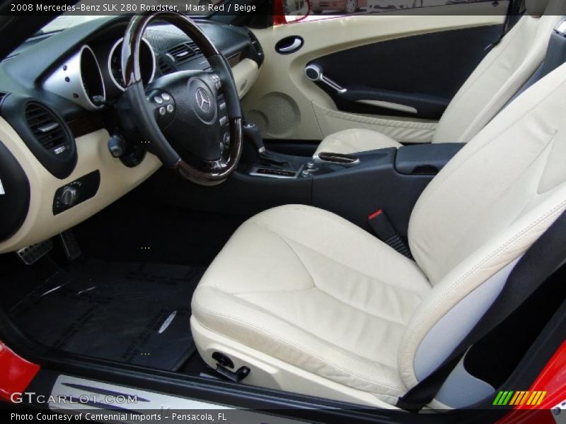 Mars Red / Beige 2008 Mercedes-Benz SLK 280 Roadster