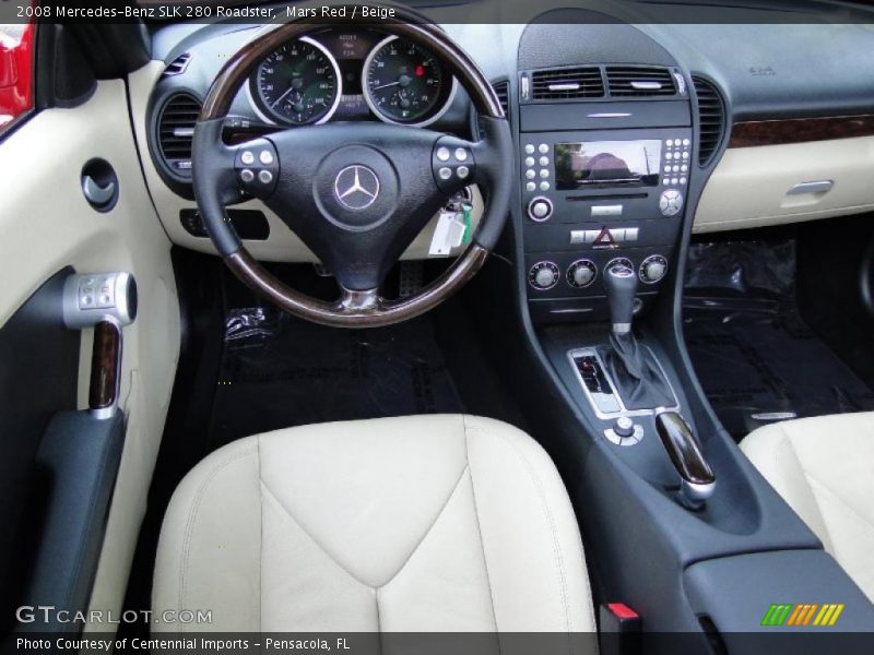 Mars Red / Beige 2008 Mercedes-Benz SLK 280 Roadster