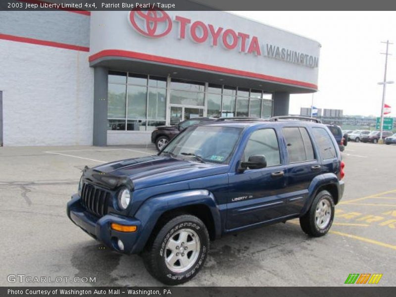 Patriot Blue Pearl / Taupe 2003 Jeep Liberty Limited 4x4