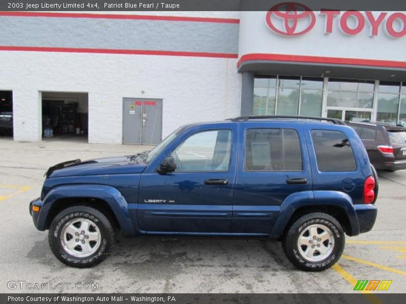 Patriot Blue Pearl / Taupe 2003 Jeep Liberty Limited 4x4