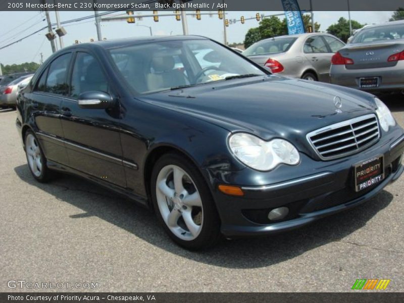 Black Opal Metallic / Ash 2005 Mercedes-Benz C 230 Kompressor Sedan
