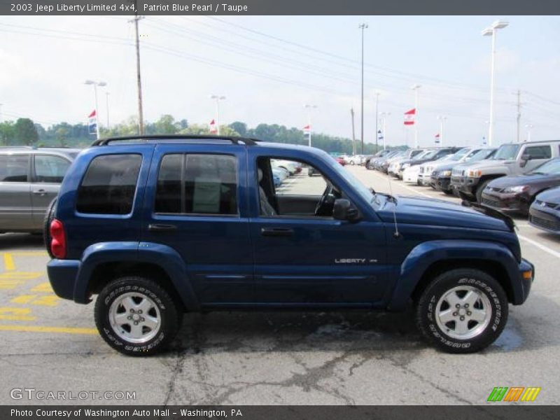 Patriot Blue Pearl / Taupe 2003 Jeep Liberty Limited 4x4