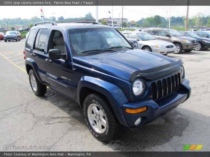 Patriot Blue Pearl / Taupe 2003 Jeep Liberty Limited 4x4
