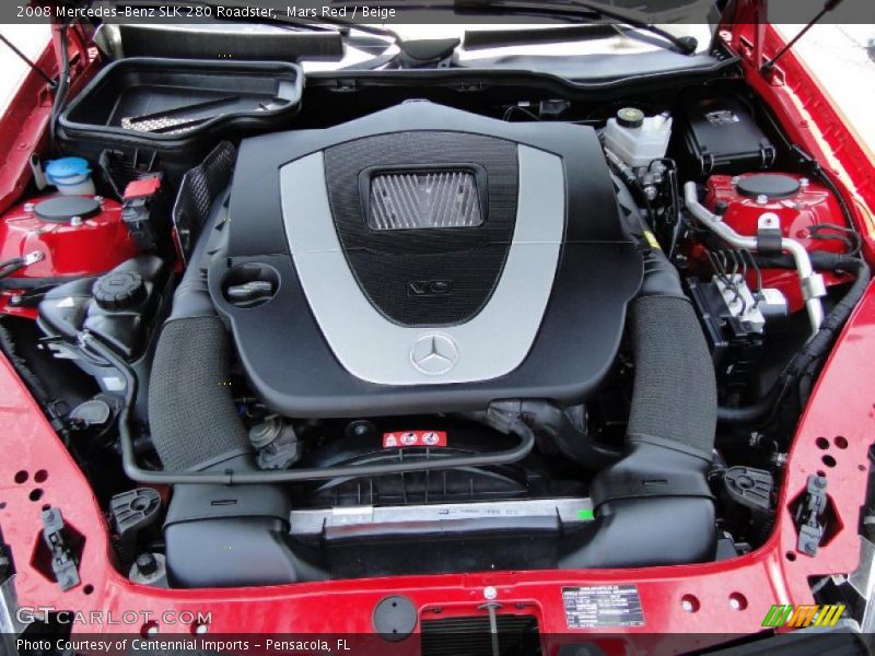 Mars Red / Beige 2008 Mercedes-Benz SLK 280 Roadster