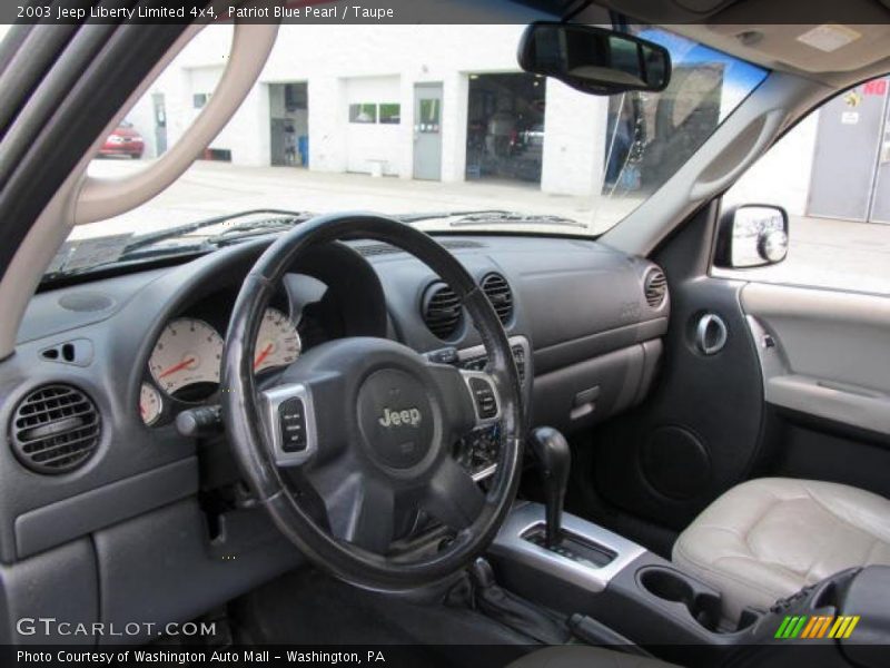 Patriot Blue Pearl / Taupe 2003 Jeep Liberty Limited 4x4