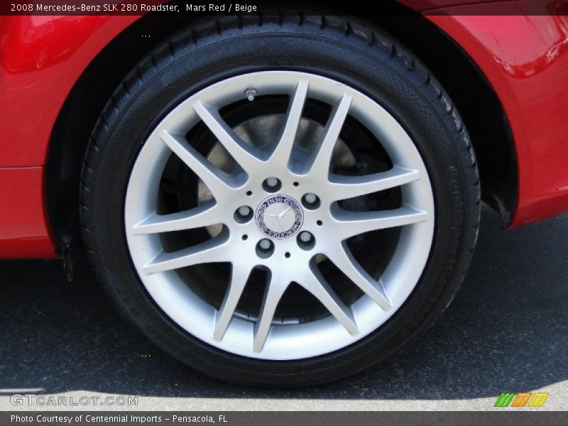 Mars Red / Beige 2008 Mercedes-Benz SLK 280 Roadster