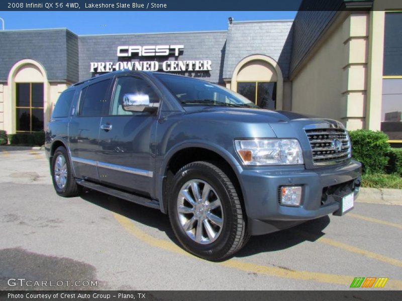 Lakeshore Slate Blue / Stone 2008 Infiniti QX 56 4WD