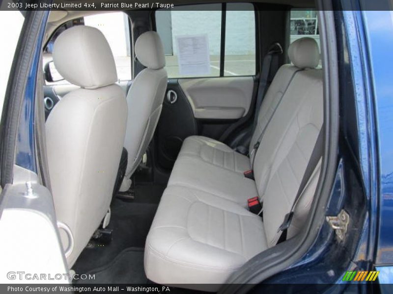 Patriot Blue Pearl / Taupe 2003 Jeep Liberty Limited 4x4
