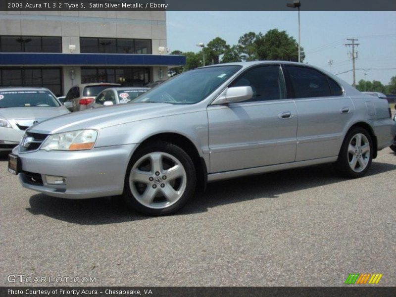 Satin Silver Metallic / Ebony 2003 Acura TL 3.2 Type S