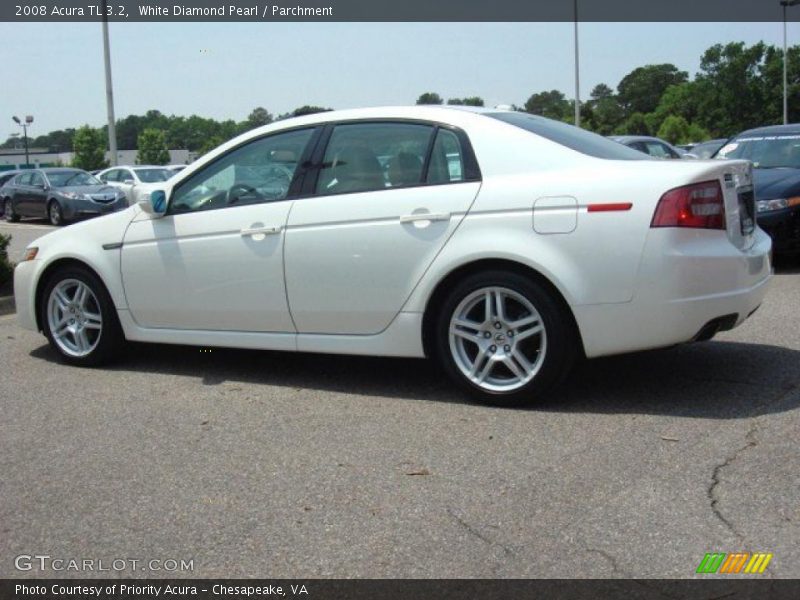 White Diamond Pearl / Parchment 2008 Acura TL 3.2