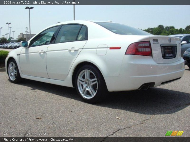 White Diamond Pearl / Parchment 2008 Acura TL 3.2
