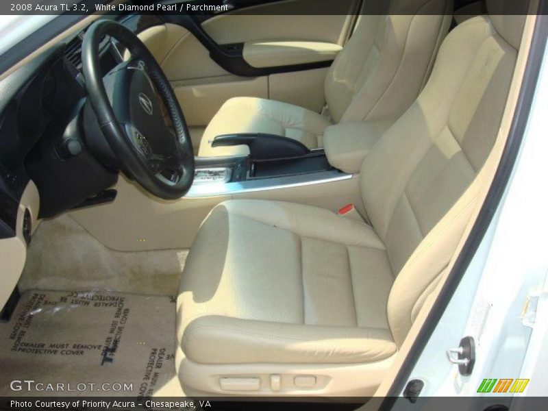 White Diamond Pearl / Parchment 2008 Acura TL 3.2