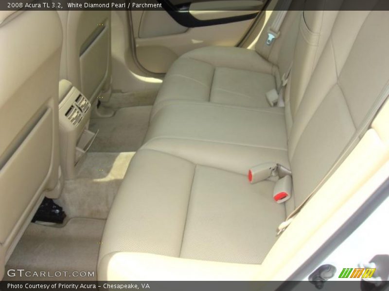 White Diamond Pearl / Parchment 2008 Acura TL 3.2