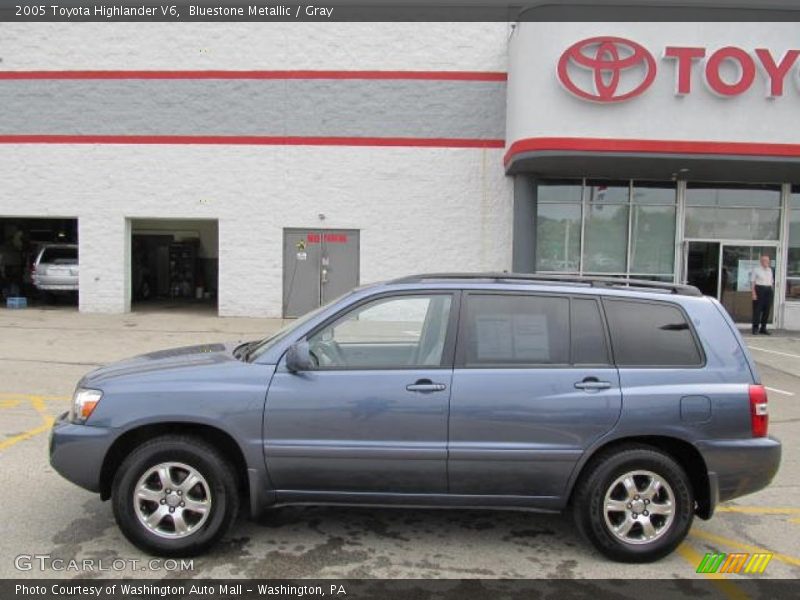 Bluestone Metallic / Gray 2005 Toyota Highlander V6