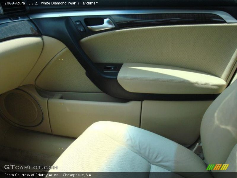 White Diamond Pearl / Parchment 2008 Acura TL 3.2