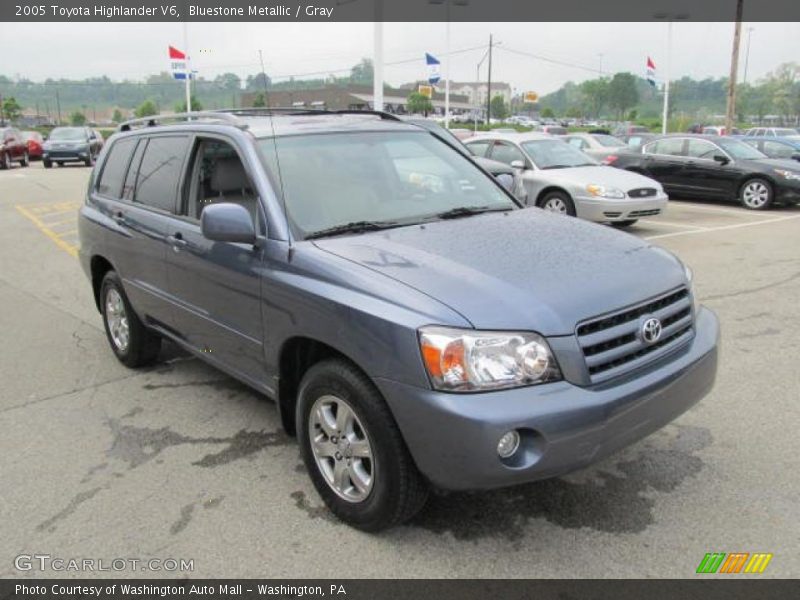 Bluestone Metallic / Gray 2005 Toyota Highlander V6