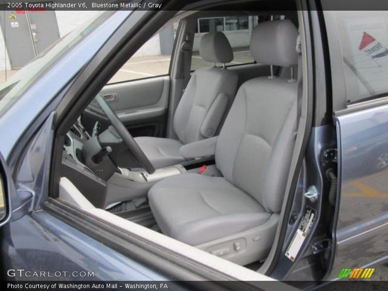 Bluestone Metallic / Gray 2005 Toyota Highlander V6