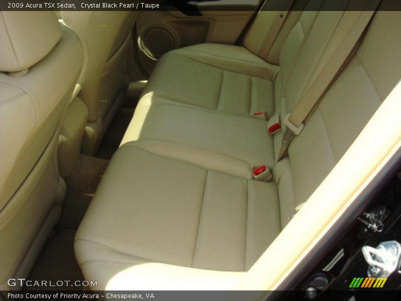 Crystal Black Pearl / Taupe 2009 Acura TSX Sedan