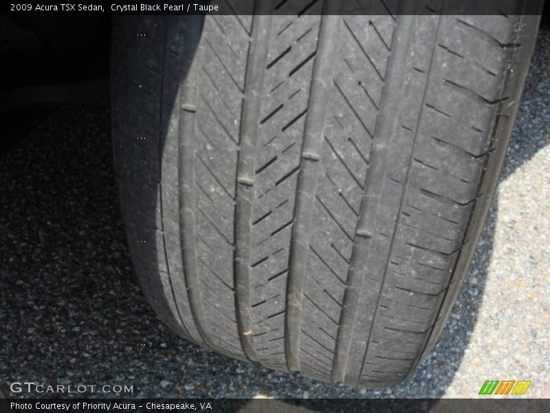Crystal Black Pearl / Taupe 2009 Acura TSX Sedan