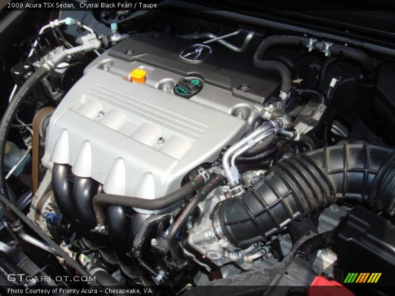 Crystal Black Pearl / Taupe 2009 Acura TSX Sedan
