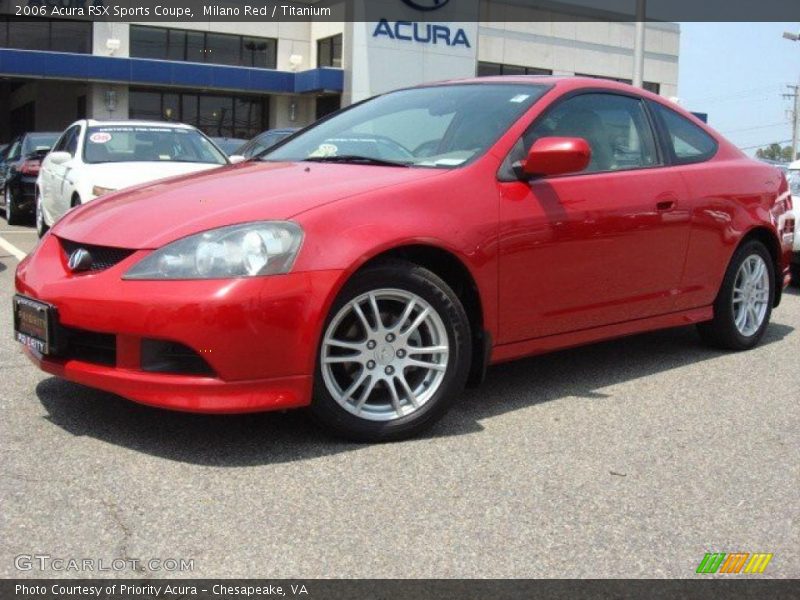 Milano Red / Titanium 2006 Acura RSX Sports Coupe