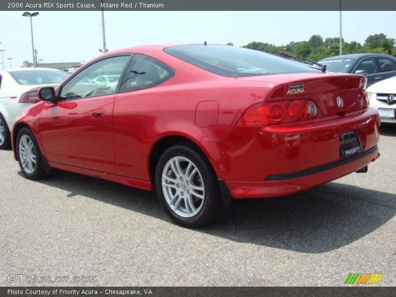 Milano Red / Titanium 2006 Acura RSX Sports Coupe