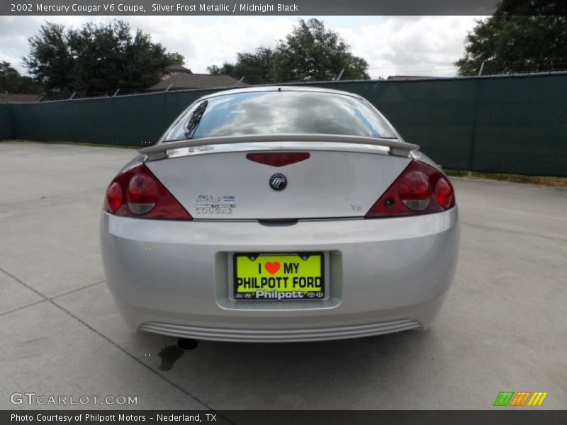 Silver Frost Metallic / Midnight Black 2002 Mercury Cougar V6 Coupe