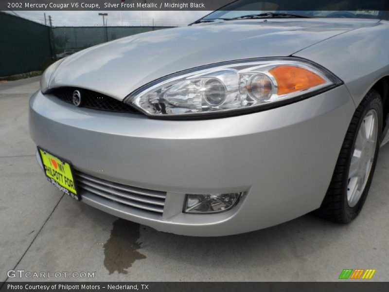Silver Frost Metallic / Midnight Black 2002 Mercury Cougar V6 Coupe