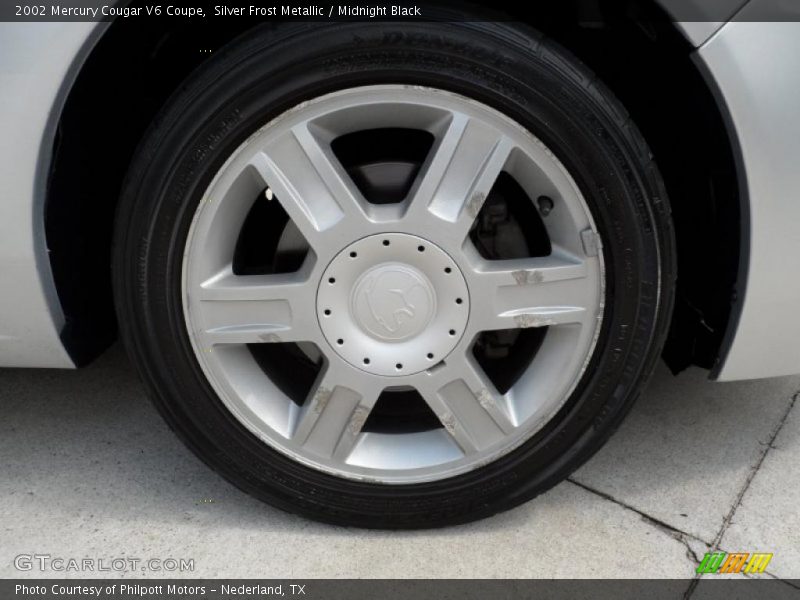 Silver Frost Metallic / Midnight Black 2002 Mercury Cougar V6 Coupe