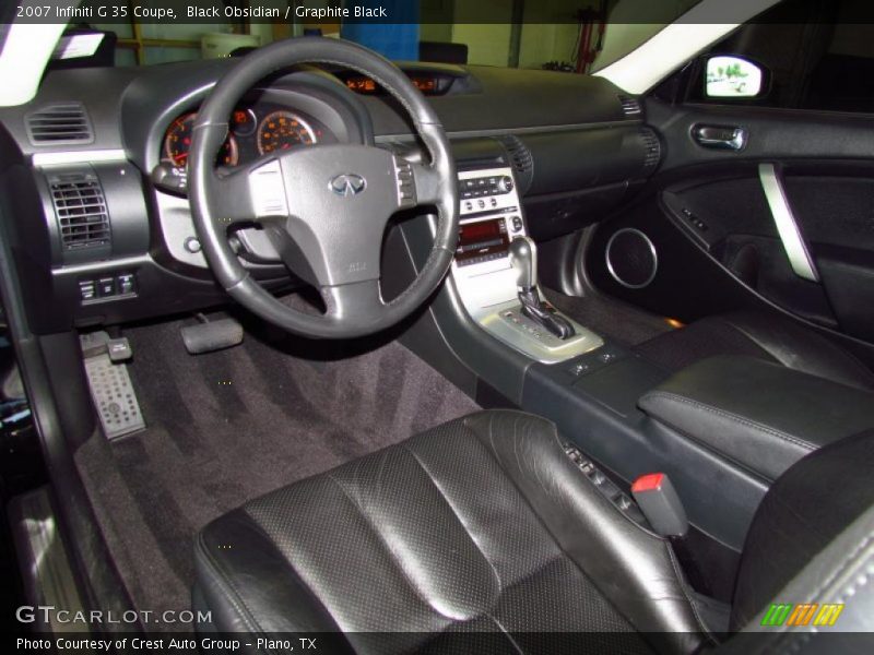 Black Obsidian / Graphite Black 2007 Infiniti G 35 Coupe