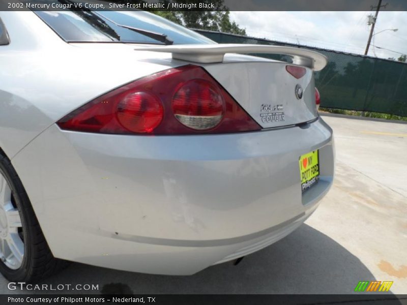 Silver Frost Metallic / Midnight Black 2002 Mercury Cougar V6 Coupe