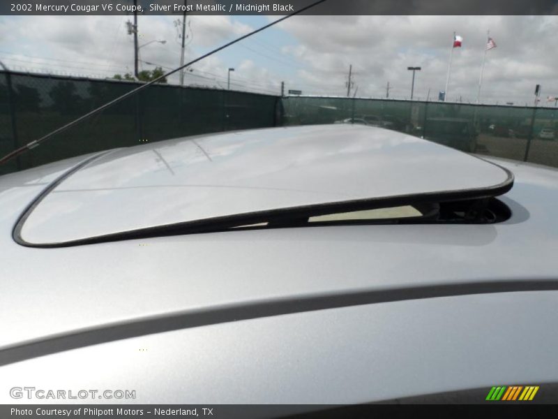 Silver Frost Metallic / Midnight Black 2002 Mercury Cougar V6 Coupe