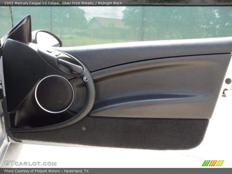 Silver Frost Metallic / Midnight Black 2002 Mercury Cougar V6 Coupe