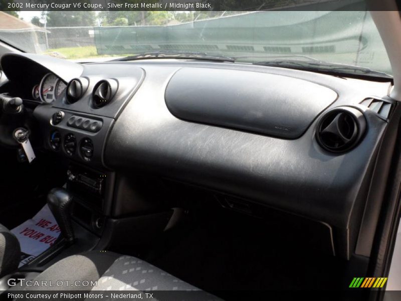 Silver Frost Metallic / Midnight Black 2002 Mercury Cougar V6 Coupe