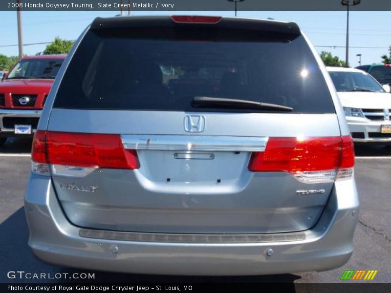Slate Green Metallic / Ivory 2008 Honda Odyssey Touring