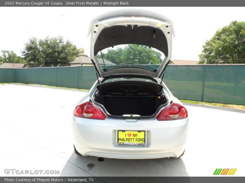 Silver Frost Metallic / Midnight Black 2002 Mercury Cougar V6 Coupe