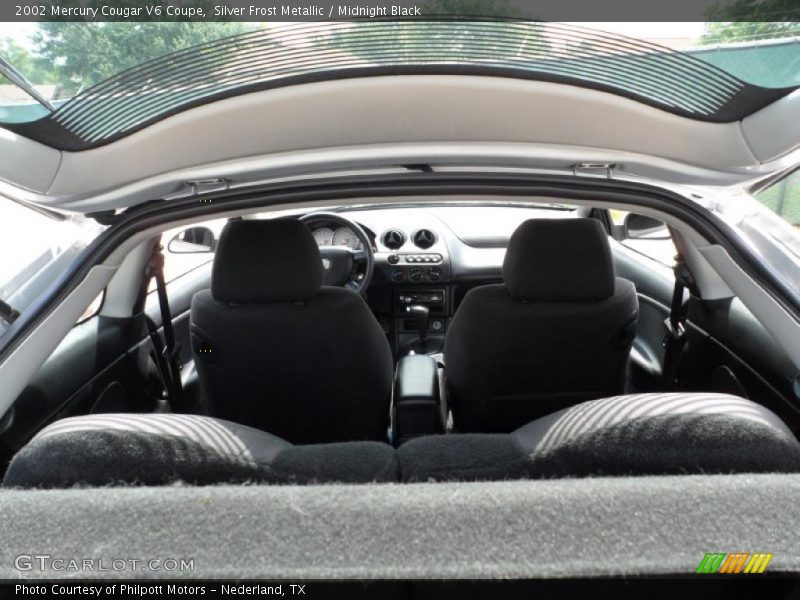 Silver Frost Metallic / Midnight Black 2002 Mercury Cougar V6 Coupe