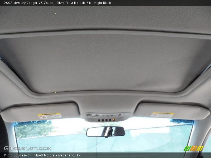 Silver Frost Metallic / Midnight Black 2002 Mercury Cougar V6 Coupe