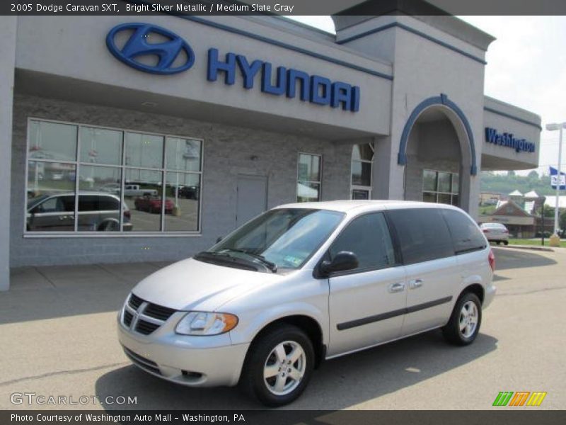 Bright Silver Metallic / Medium Slate Gray 2005 Dodge Caravan SXT
