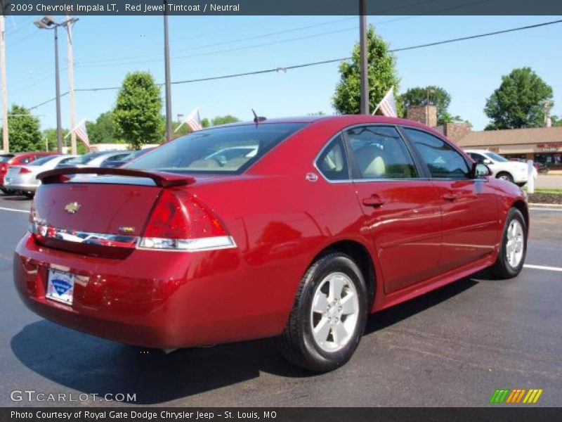 Red Jewel Tintcoat / Neutral 2009 Chevrolet Impala LT